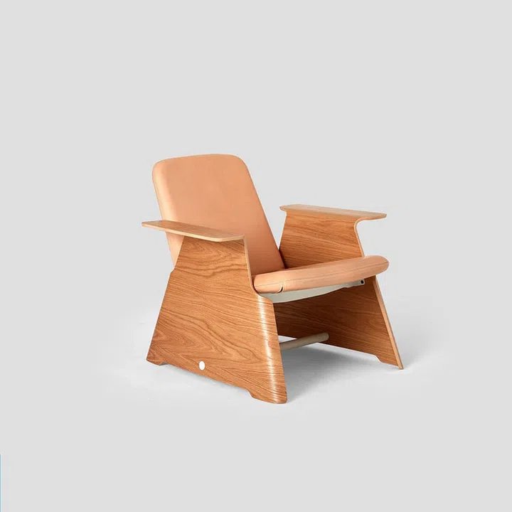 VG&P Oval Armchair, Plywood Arms by Ed Carpenter and Andre Klauser.