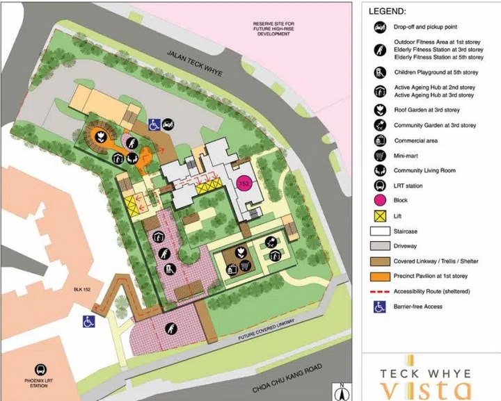 Teck Whye Vista HDB site plan