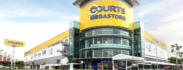 Courts Megastore Tampines exterior view. Image from CapitaLand website