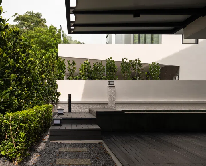 The Terrace and 22-metre lap pool.