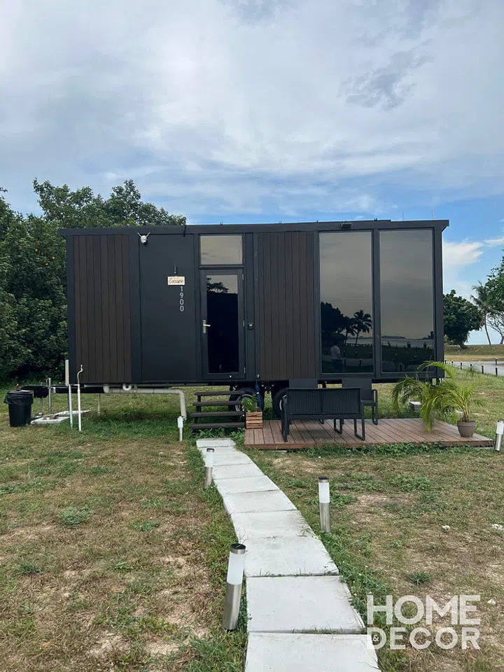 Lazarus Island Tiny House frontal view