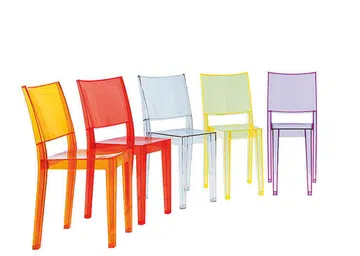 la marie, plastic chairs, colourful chairs, kartell, phlippe starck, home furniture