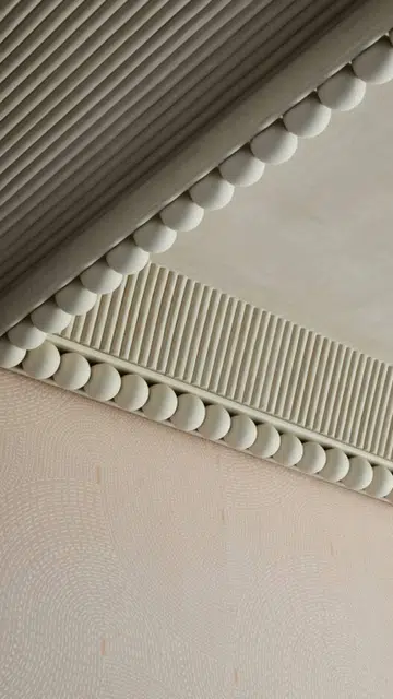 Traditional motifs and patterns are employed to add character to the home. 