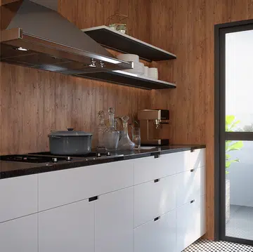 admira, laminate, feature wall, kitchen