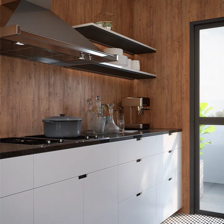 admira, laminate, feature wall, kitchen