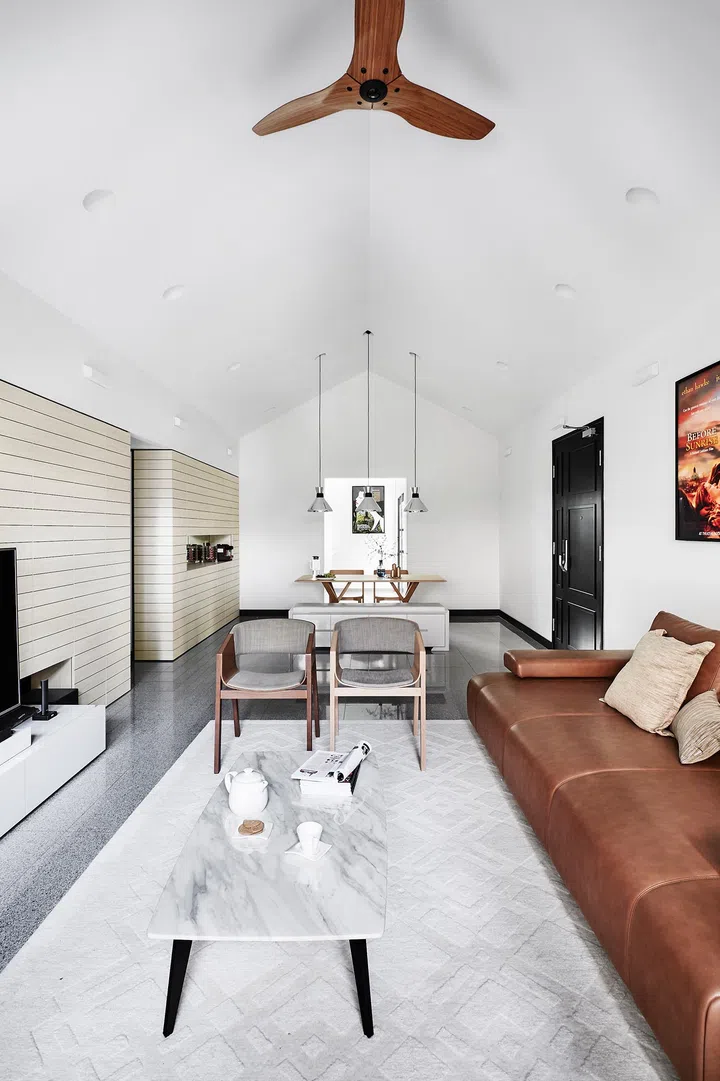 Dining room in a 3-bedroom condominium in East Coast.