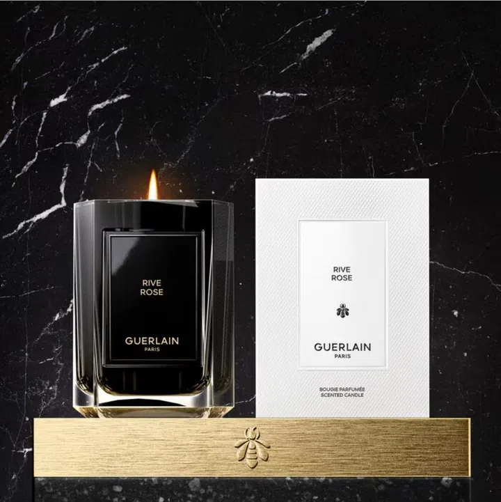 Guerlain Rive Rose scented candle