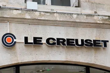 Bordeaux , Aquitaine / France - 06 14 2020 : Le Creuset logo sign shop of pots pans and kitchen supplies store