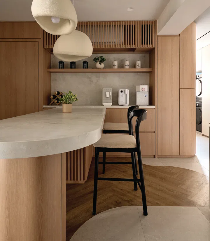 It serves as a hub for dining, work, and study.