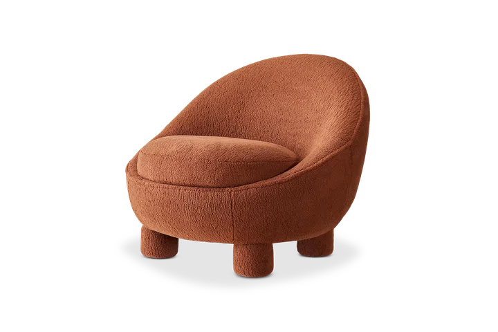 Castlery Tan France Rumi chair in rust.