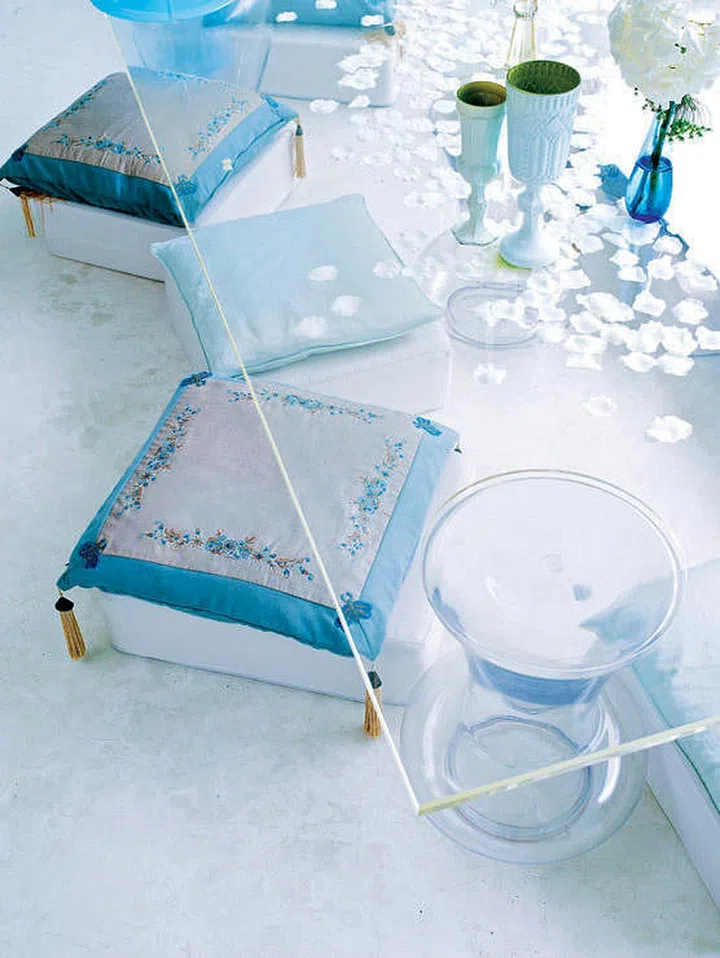 decorating styling ideas modern home low tea table oriental cushions