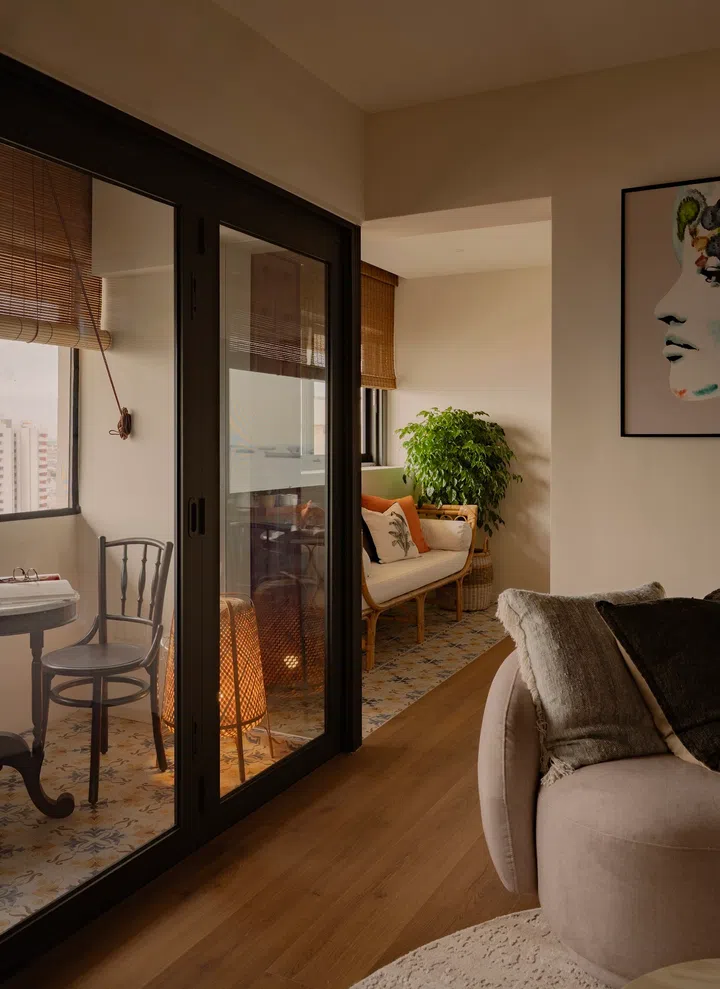 The 50-year-old Singaporean homeowner’s balcony where he loves his slow mornings.