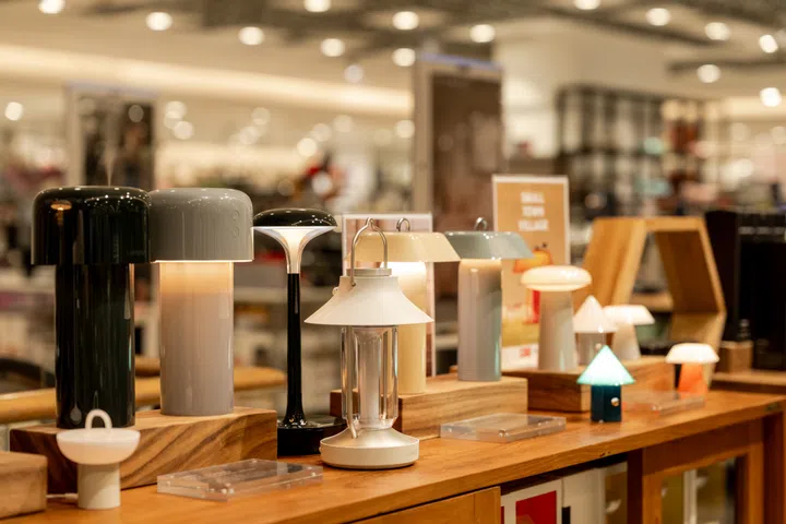 Many of Lumena’s table lamps are wireless, keeping cords and clutter off your nightstand.