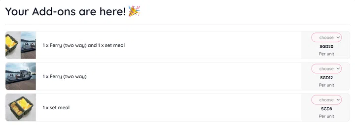 Lazarus Island Tiny House ferry tickets booking