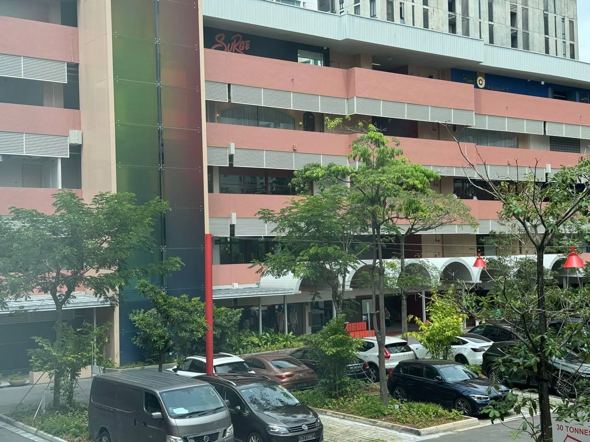 View of the New Bahru compound from my 1-bedroom suite within Alma House.