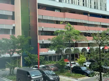 View of the New Bahru compound from my 1-bedroom suite within Alma House.