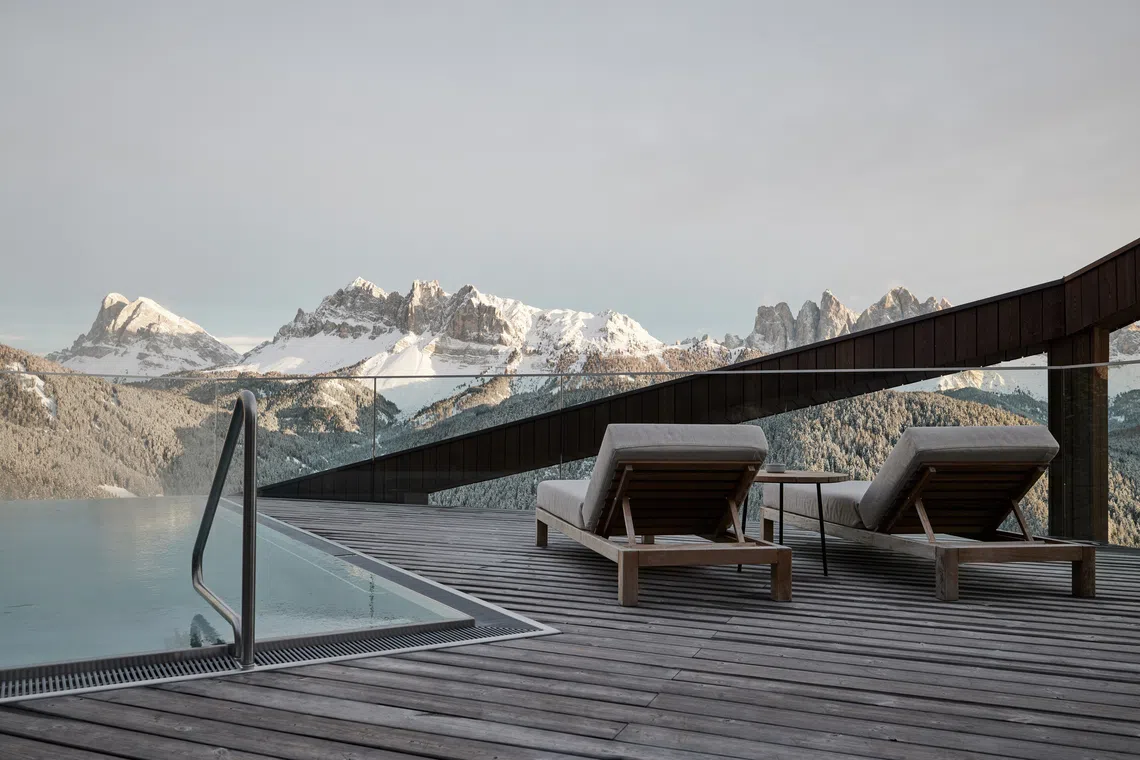 Forestis Dolomites - Italian ski hotel meets modern minimalist design in a protected 1912 historical building