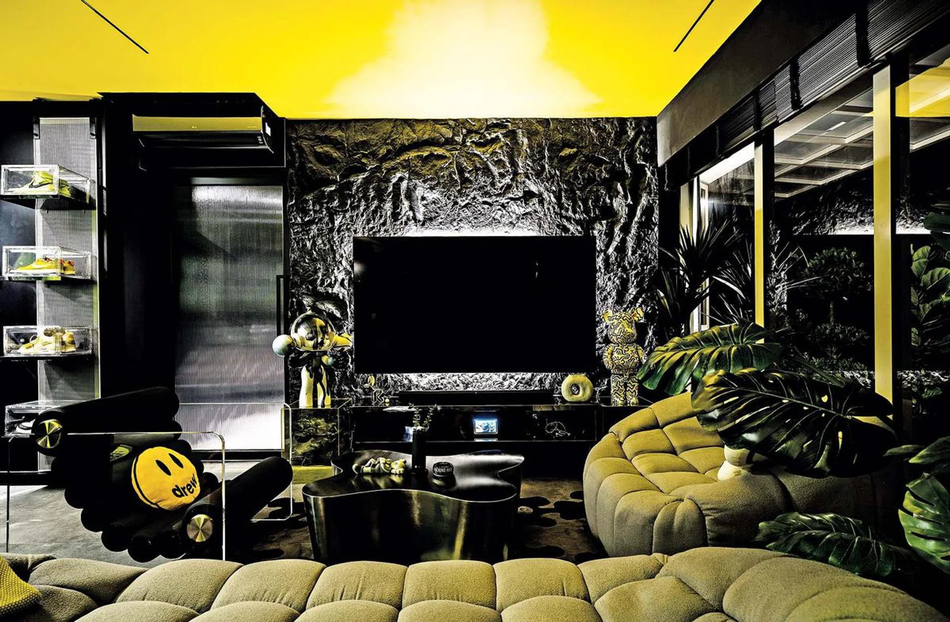 This apartment is a celebration of a couple’s love of pop art, sneakers, and all things hip