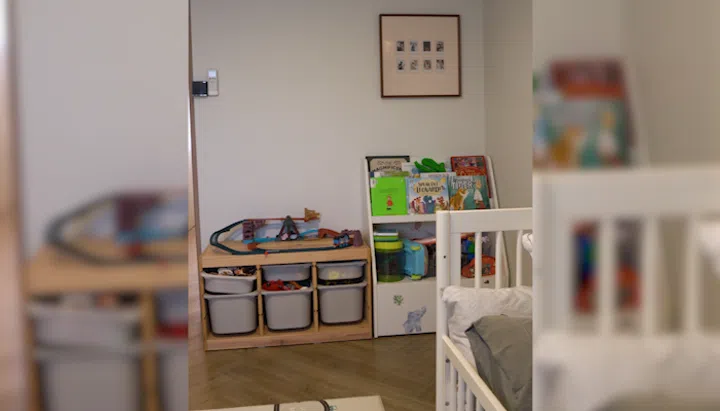 Child's bedroom interior designer Cedrick Law and wife Chua Tse Lyn's 4-room HDB resale flat in Bedok.