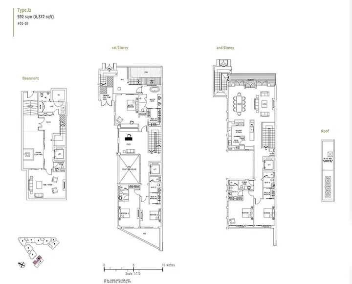 Bishopsgate Residences Condo Floor Plan 5 Bedroom Townhouse. 