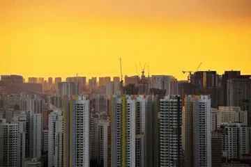 HDB BTO buildings in Singapore in the sunset horizon. (ST Photo: Kua Chee Siong)