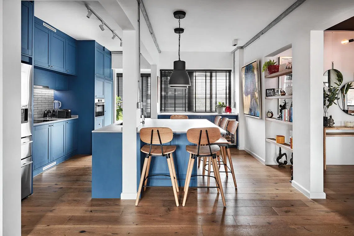 Warm Rustic Industrial Loft Interiors for Joo Chiat walk up unit | Home ...