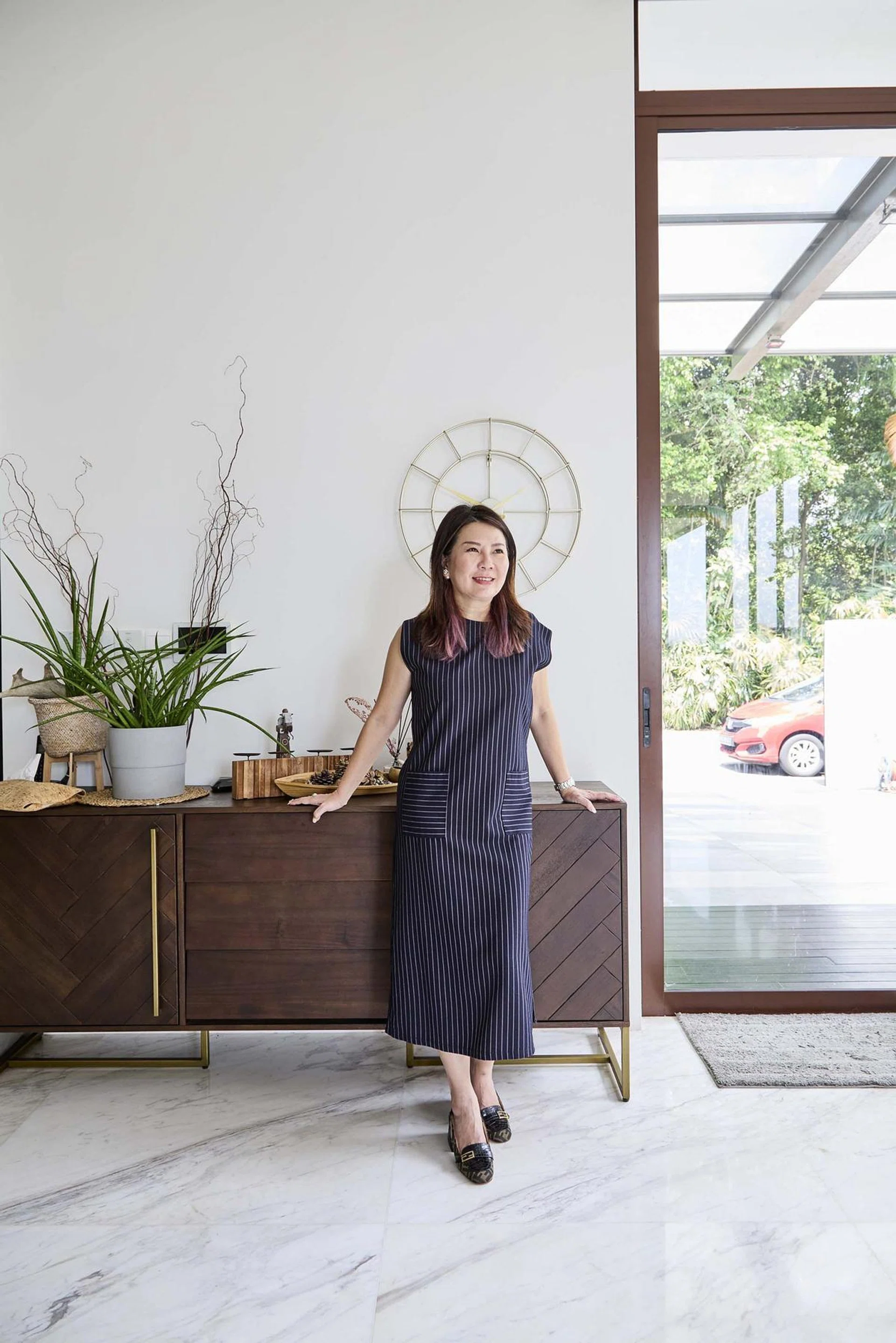 Interior designer Cheryl Gay has transformed her semi-detached property into a three-in-one home, office and show house for her boutique firm, Coterie Design