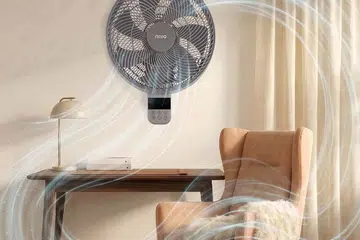 NNIO SOYOKAZE (15” wall-mounted fan), $168