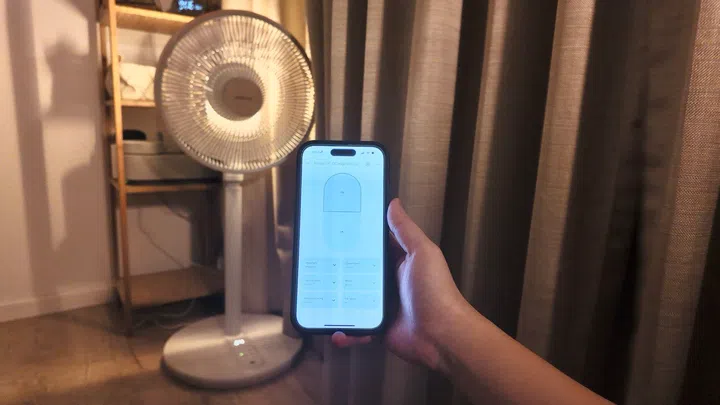 Controlling the Mistral Greenleaf III standing fan via Google Home.