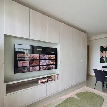 55” Micro RGB R85H 4K Samsung Vision AI Smart TV (2026) in my living room.