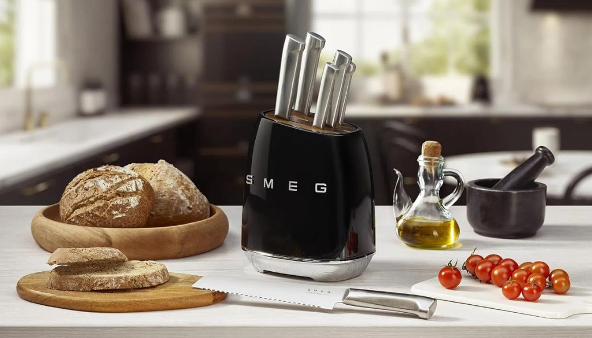 Smeg knife set on sale