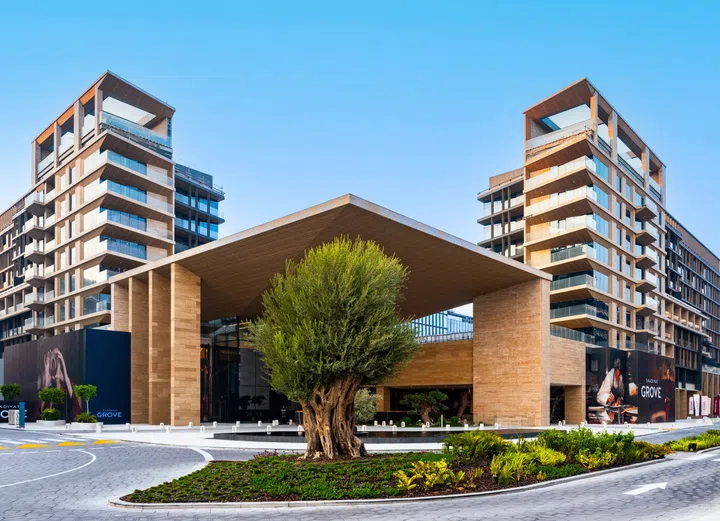 Artist’s impression of the entrance to Saadiyat Grove, Abu Dhabi (opening end 2026).