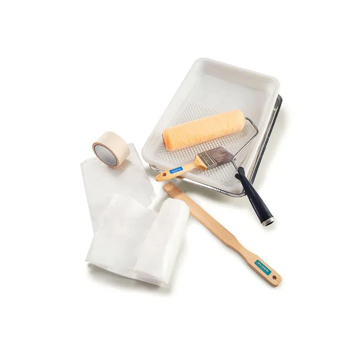 wall painting essentials bundle with rollers and tapes