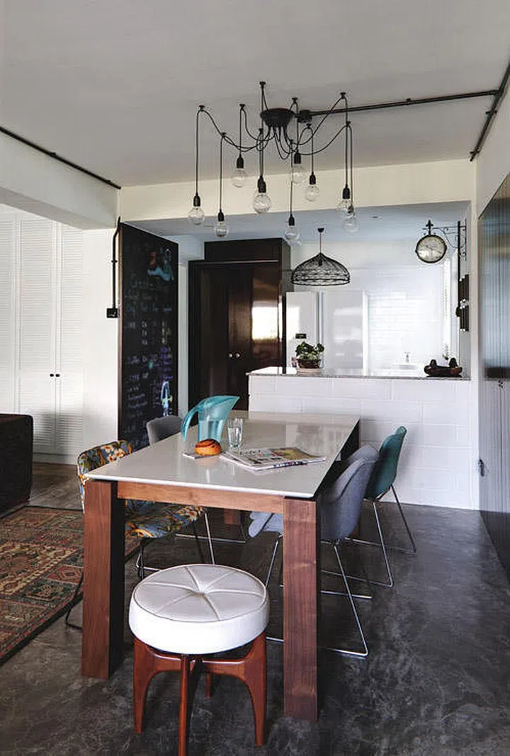 dining, kitchen design, open-concept, hdb resale flat, five room flat,