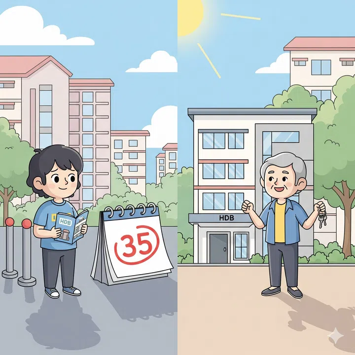 There are HDB Single Schemes for 35-year-olds and other schemes for older singles above 55 years old.