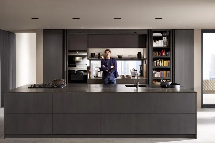 Enjoy the convenience of stowing away the clutter with the flip of a panel.