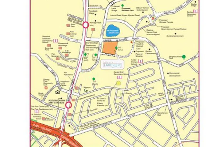 Alkaff Lakeview location map.