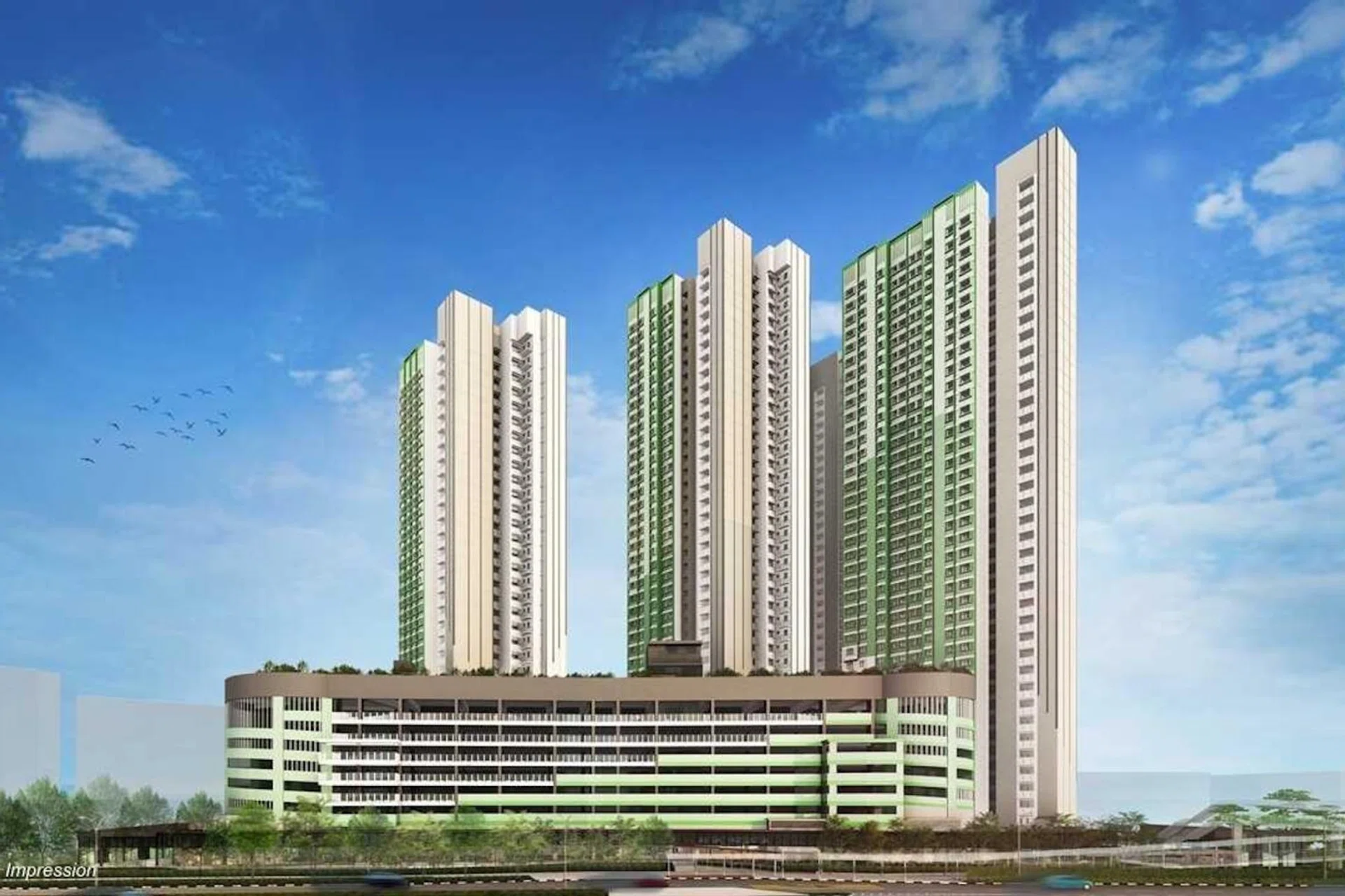 Artist's impression of Clementi Emerald.