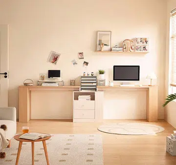 FortyTwo Cecia Dual Extendable Study Desk, $289. Image: FortyTwo