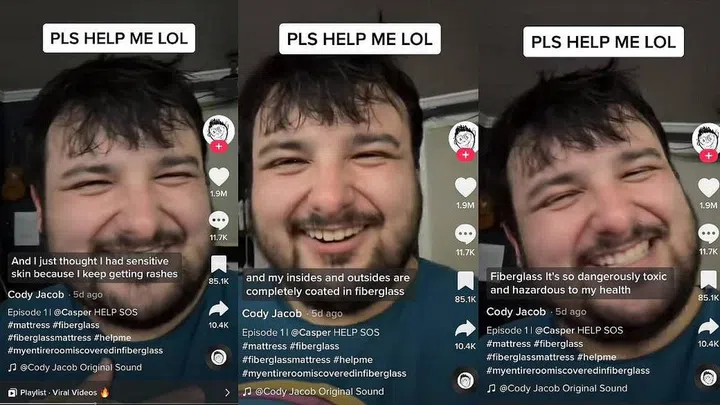 Fiberglass Mattress Saga on Tiktok: 7 Things you need to know about the dangers (Photo Tiktok)