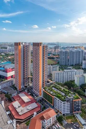 Bird's eye view of Clementi Crest.