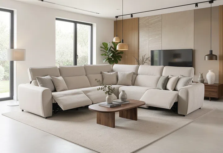 Thanks to its modular design, the sofa eliminates the hassle of replacing furniture when moving.