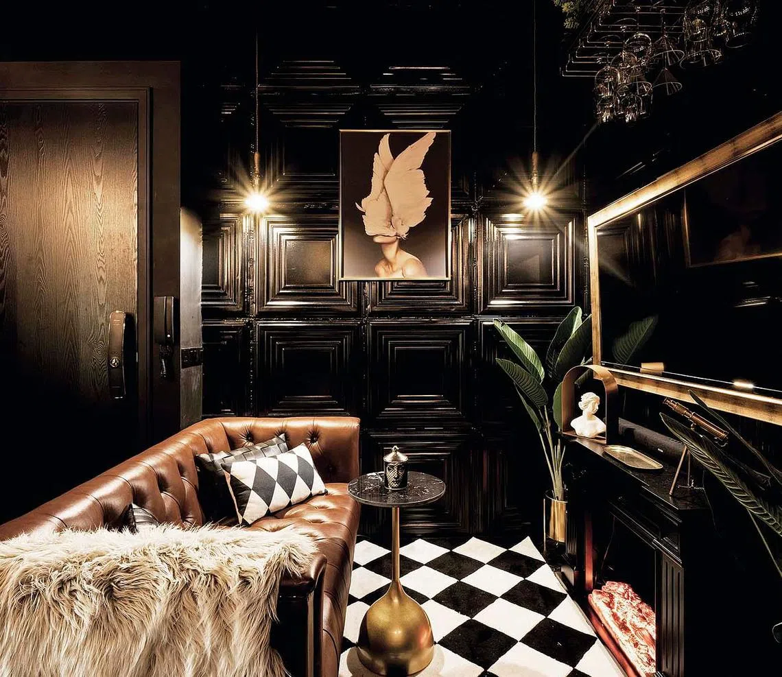 Sensual black allure of this 624 sq ft condo home - Home & Decor  Singapore | Home & Decor Singapore