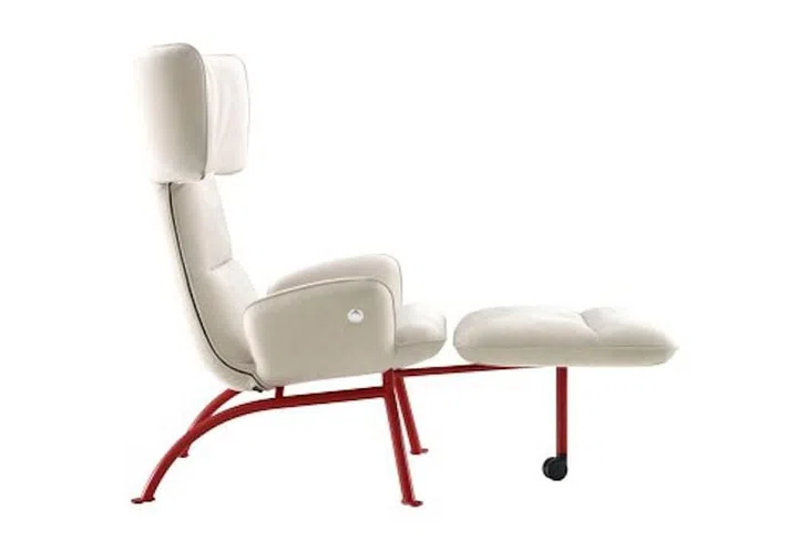 Ligne Roset, French furniture, chair with footrest