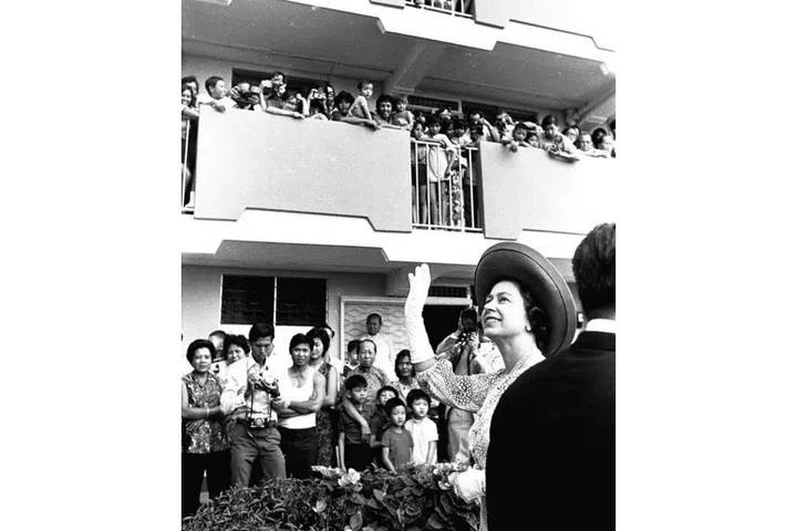 Queen Elizabeth II toured Toa Payoh during her visit to Singapore in February 1972.