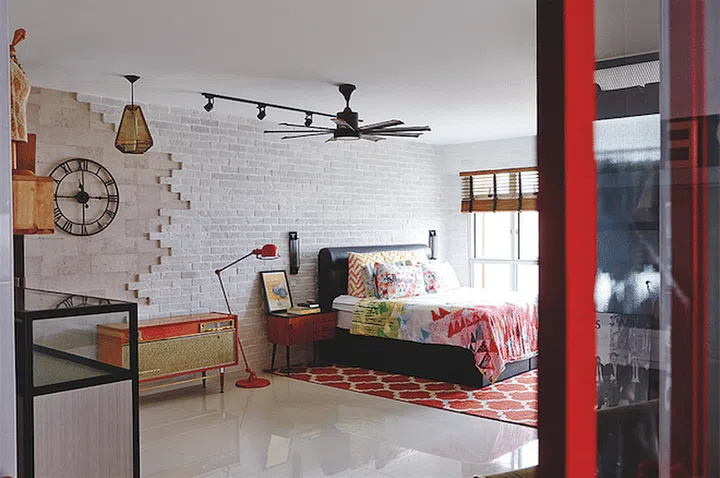 The homeowners of this 5-room HDB BTO flat spent $80,000 on renovation.