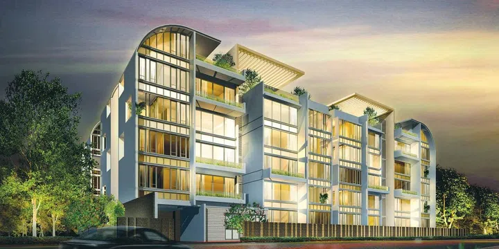 Dukes Residence is a six-minute or 450m walk from Nanyang Primary School. Image from Dukes Residence official website