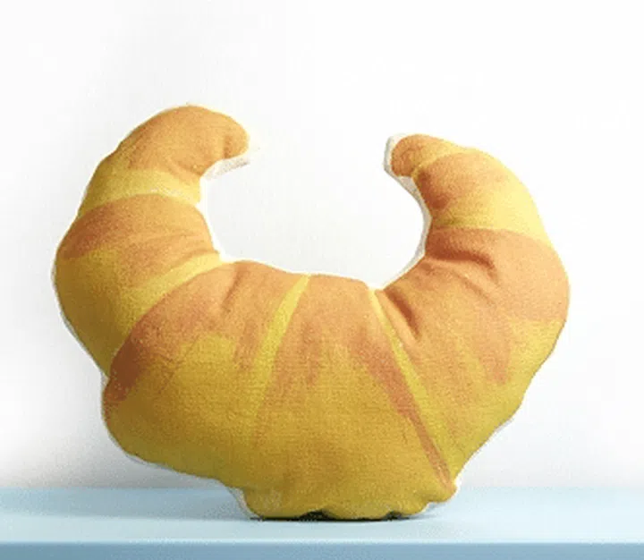 croissant, pastry, cushion