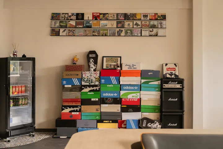 Jumadi’s long-held dream of a second fridge offers guests drinks within easy reach.