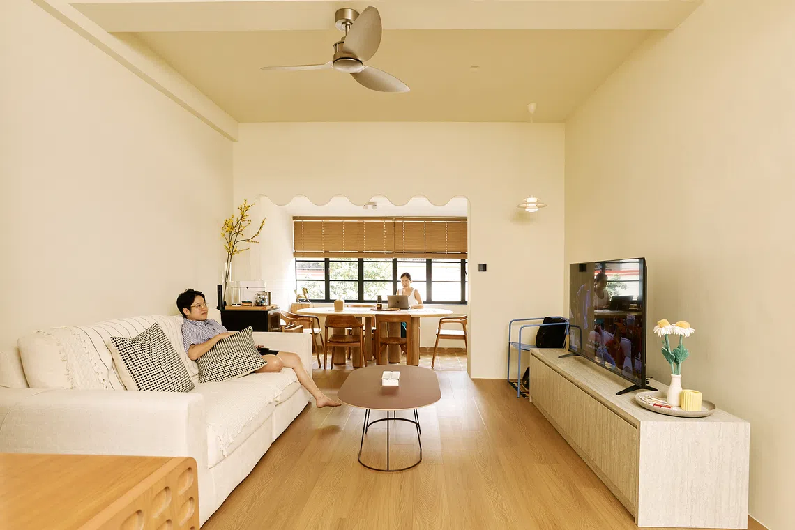 Two professionals’ self-designed walk-up apartment that blends modern heritage with a playful twist